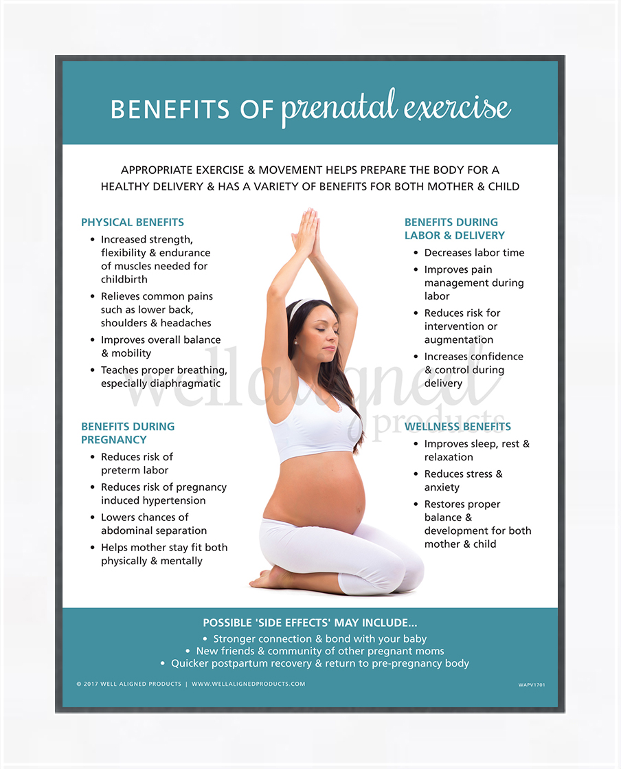 Importance of prenatal exercise for pregnant women
